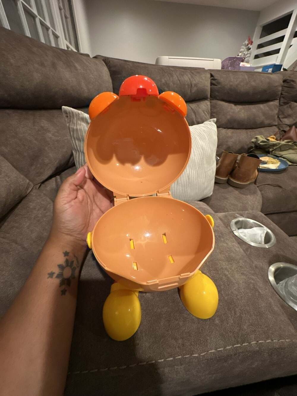 Anpanman Character Head Storage Bucket Container with Handle - Picture 3 of 7